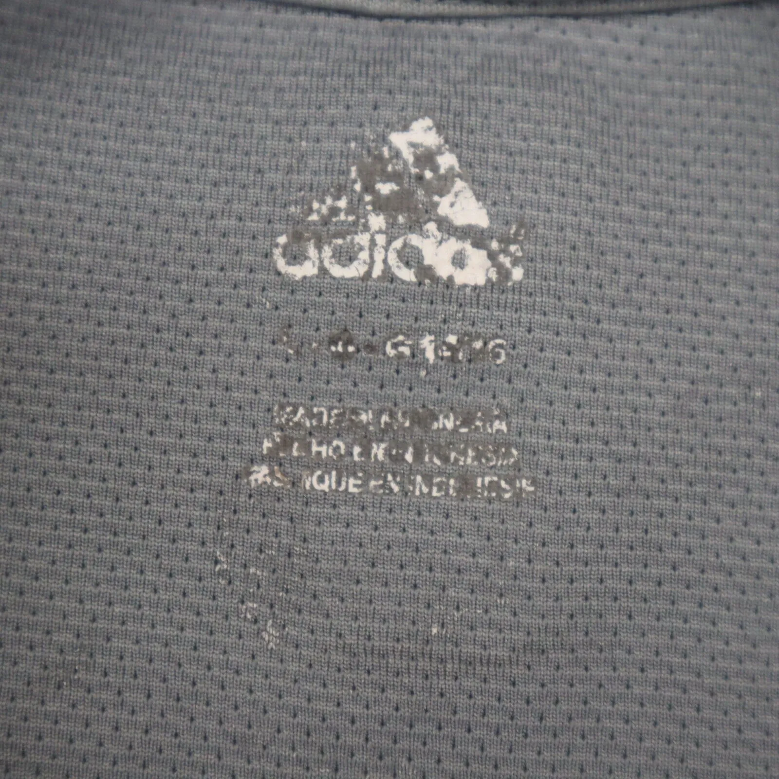 Adidas Grizzlies NBA Shirt Boys Large L Gray Short Sleeves Round Neck Sport Logo