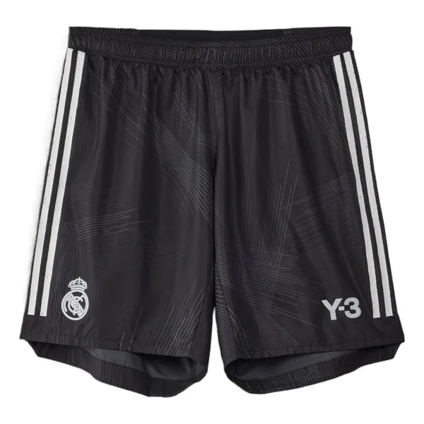 adidas x Y-3 Crossover real Madrid Stripe Logo Breathable Sports Training Shorts Black, black