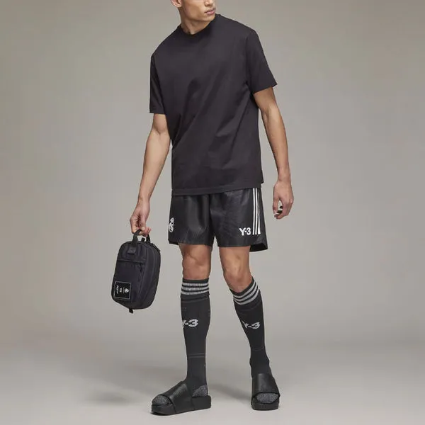 adidas x Y-3 Crossover real Madrid Stripe Logo Breathable Sports Training Shorts Black, black