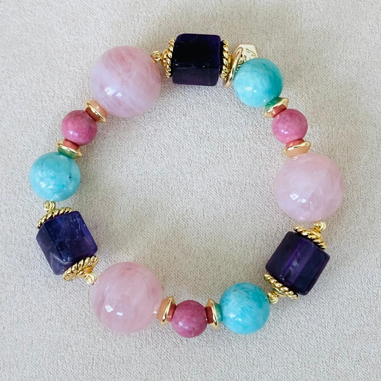 Amethyst & Love Bracelet