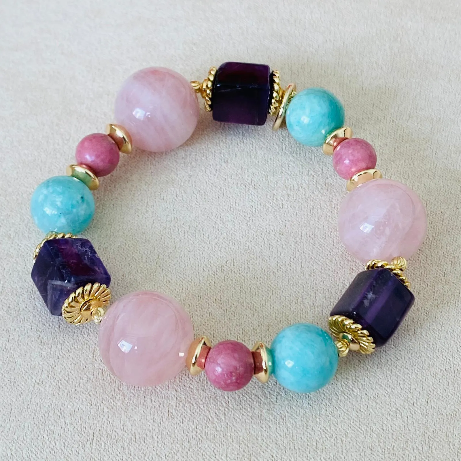 Amethyst & Love Bracelet