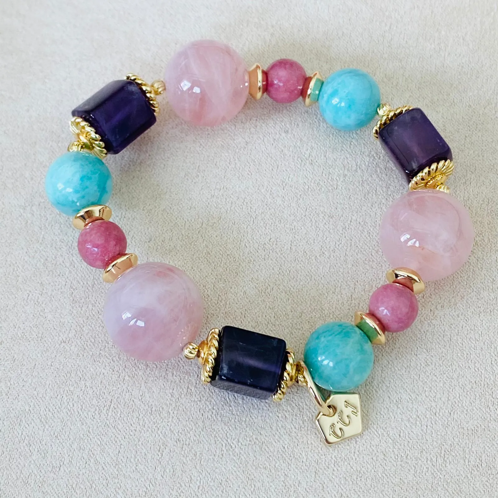 Amethyst & Love Bracelet