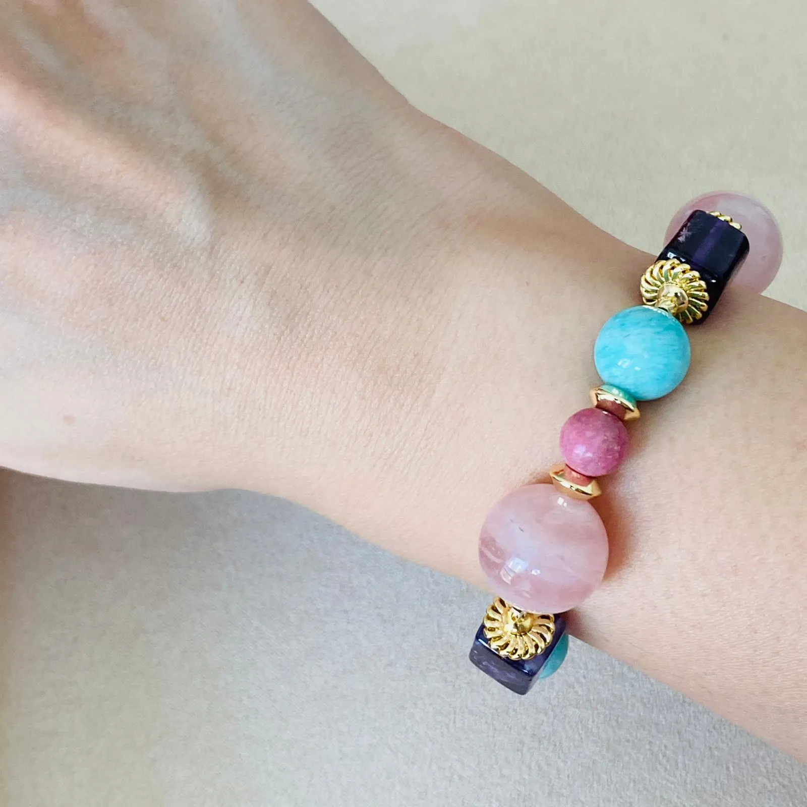 Amethyst & Love Bracelet