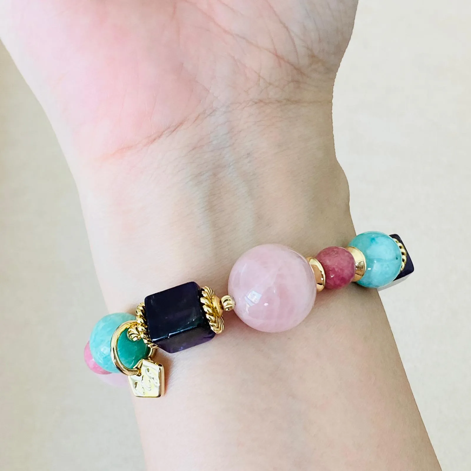 Amethyst & Love Bracelet