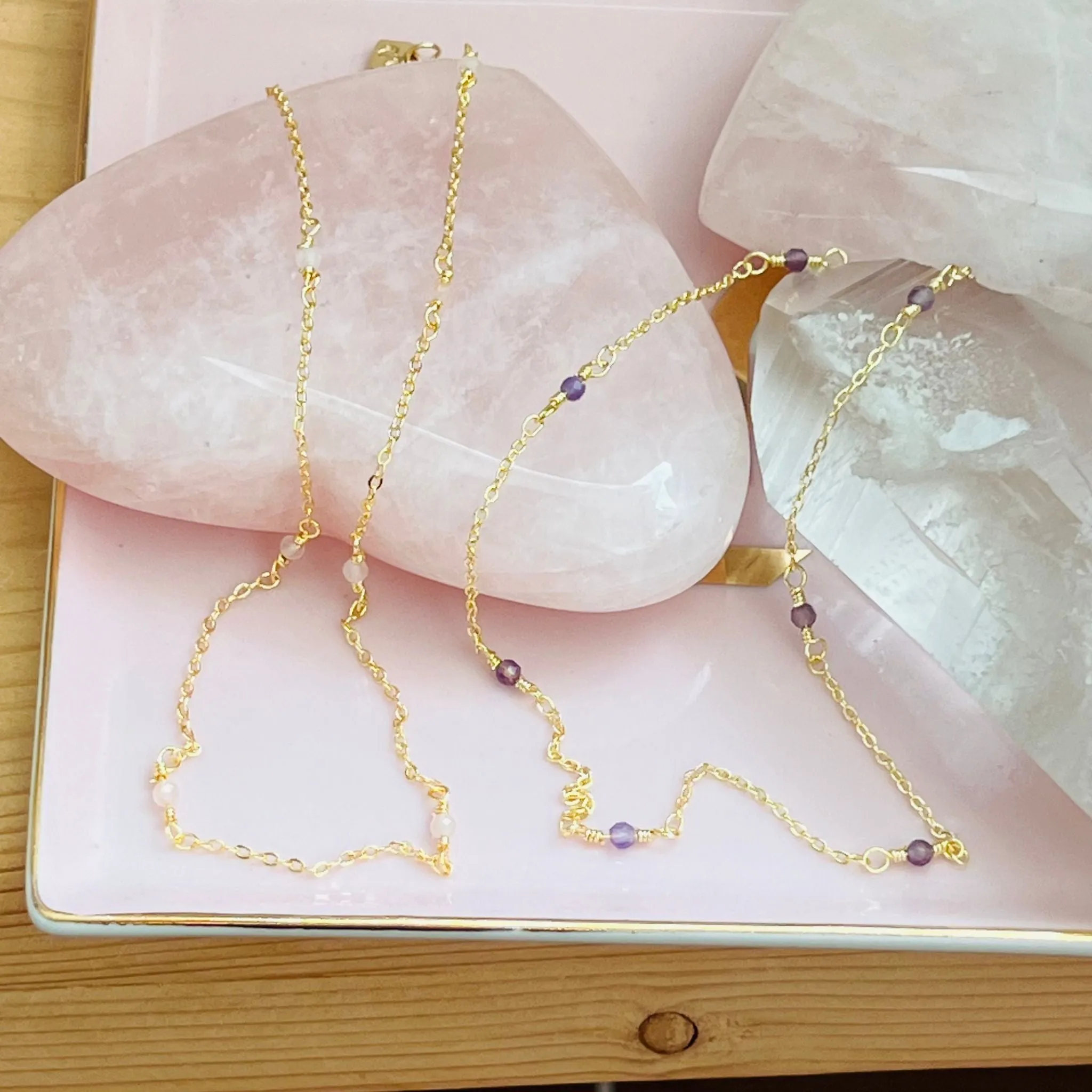 Amethyst Choker Necklace GHW