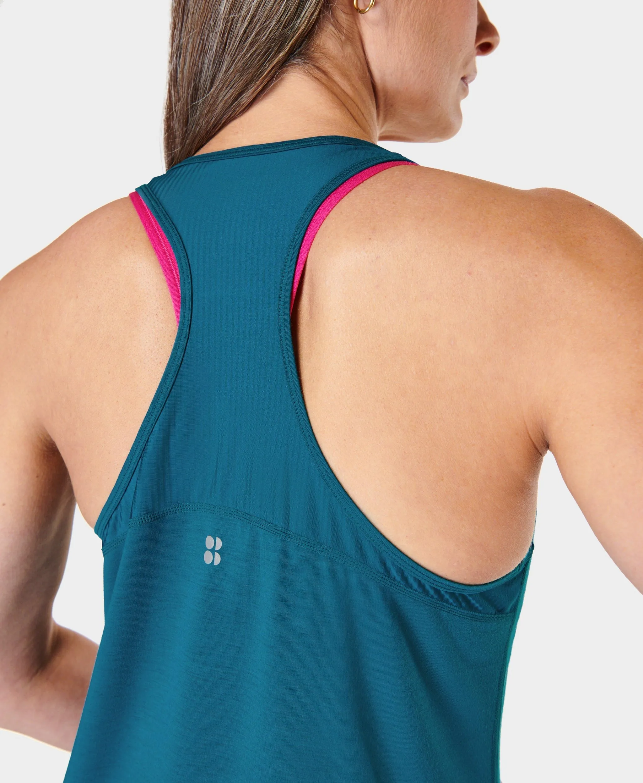 Breathe Easy Run Tank Top Sb9123 Reef-Teal-Blue