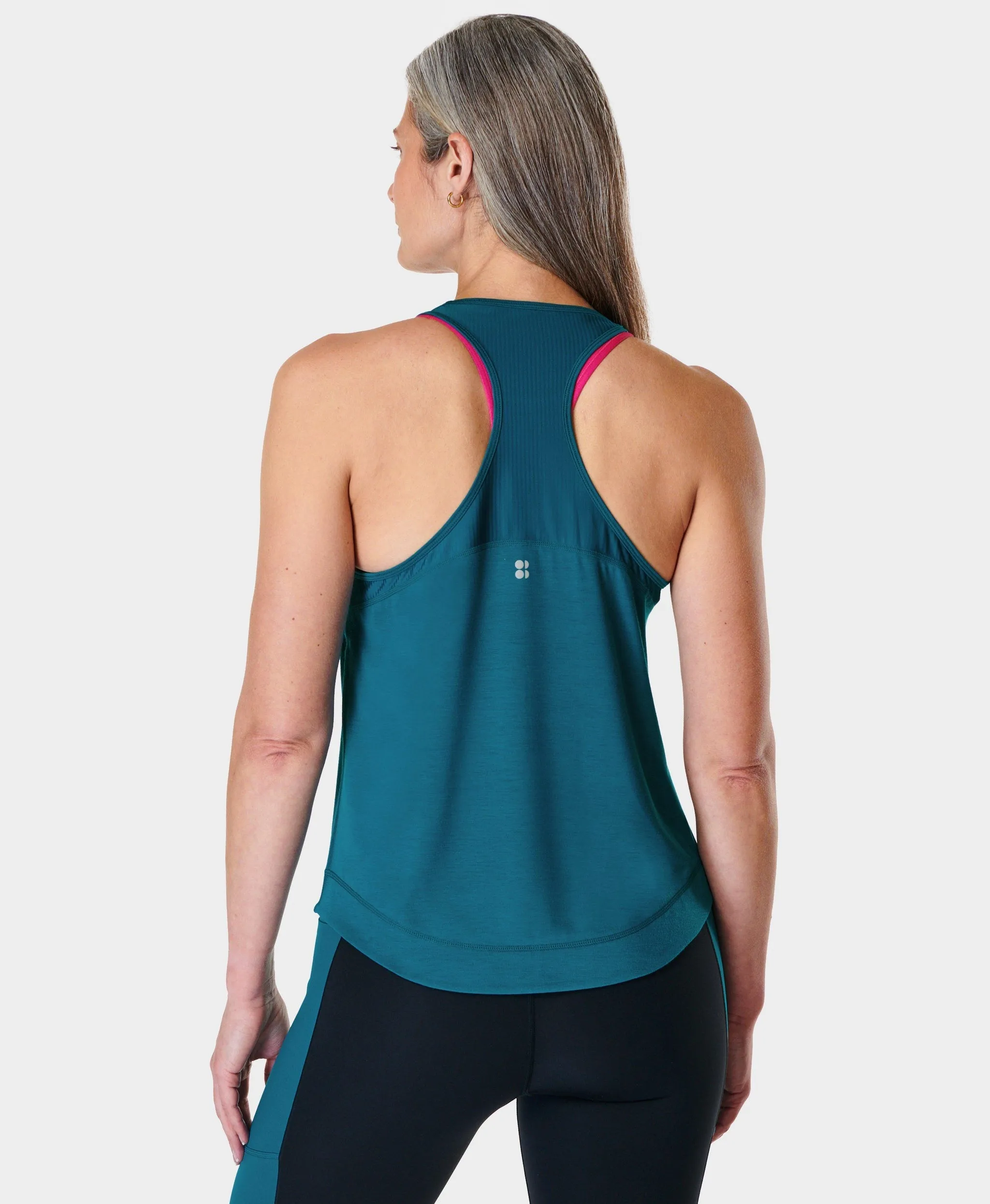 Breathe Easy Run Tank Top Sb9123 Reef-Teal-Blue