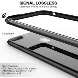 Flexible Silicone Aluminum Bumper Case For iPhone XS Max XR XS Luxury Hard Metal Frame Soft Rubber Side shockproof Bumper