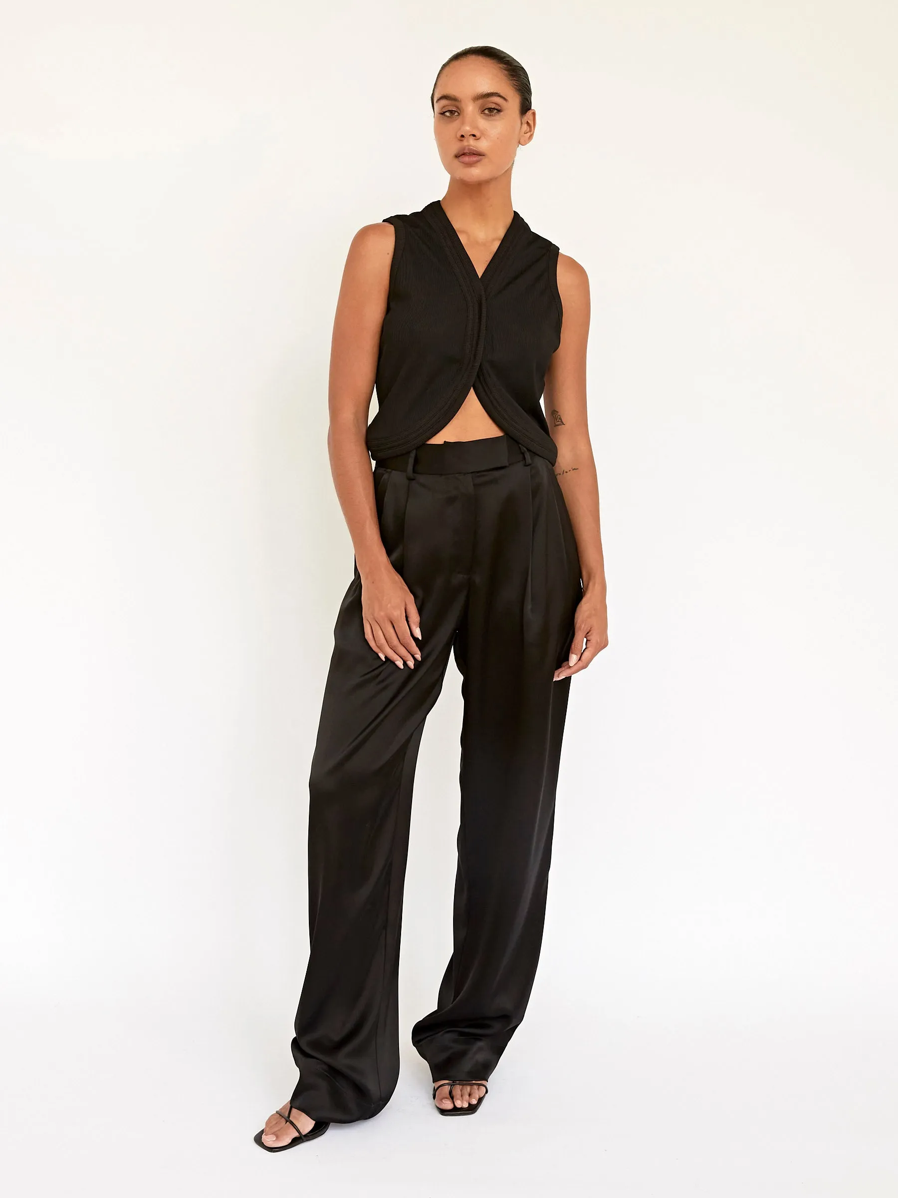 Multi Bind Rib Vest Top