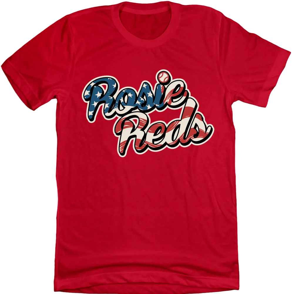 Rosie Reds, White & Blue