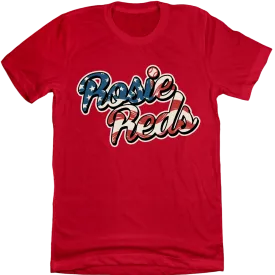 Rosie Reds, White & Blue