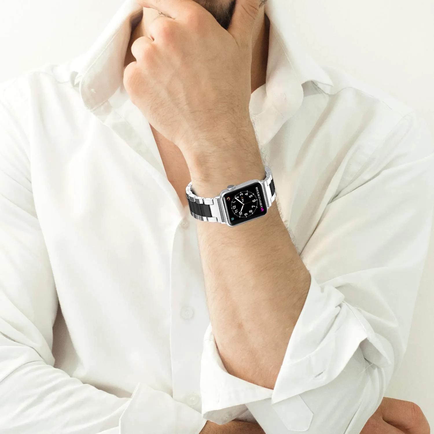 Stainless Steel Metal Chain Strap for iWatch