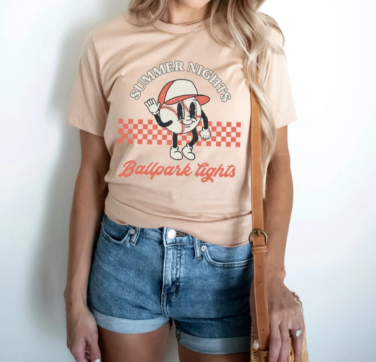 Summer Nights & Ballpark Lights Baseball T-Shirt