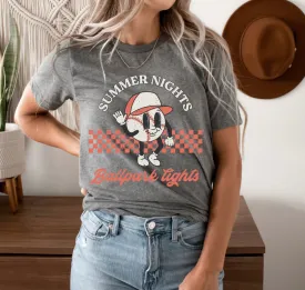 Summer Nights & Ballpark Lights Baseball T-Shirt