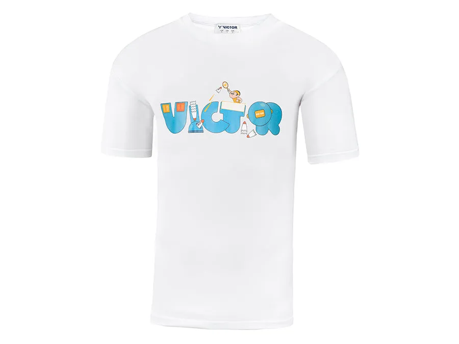 Victor Cartoon Series Unisex T Shirt (White)