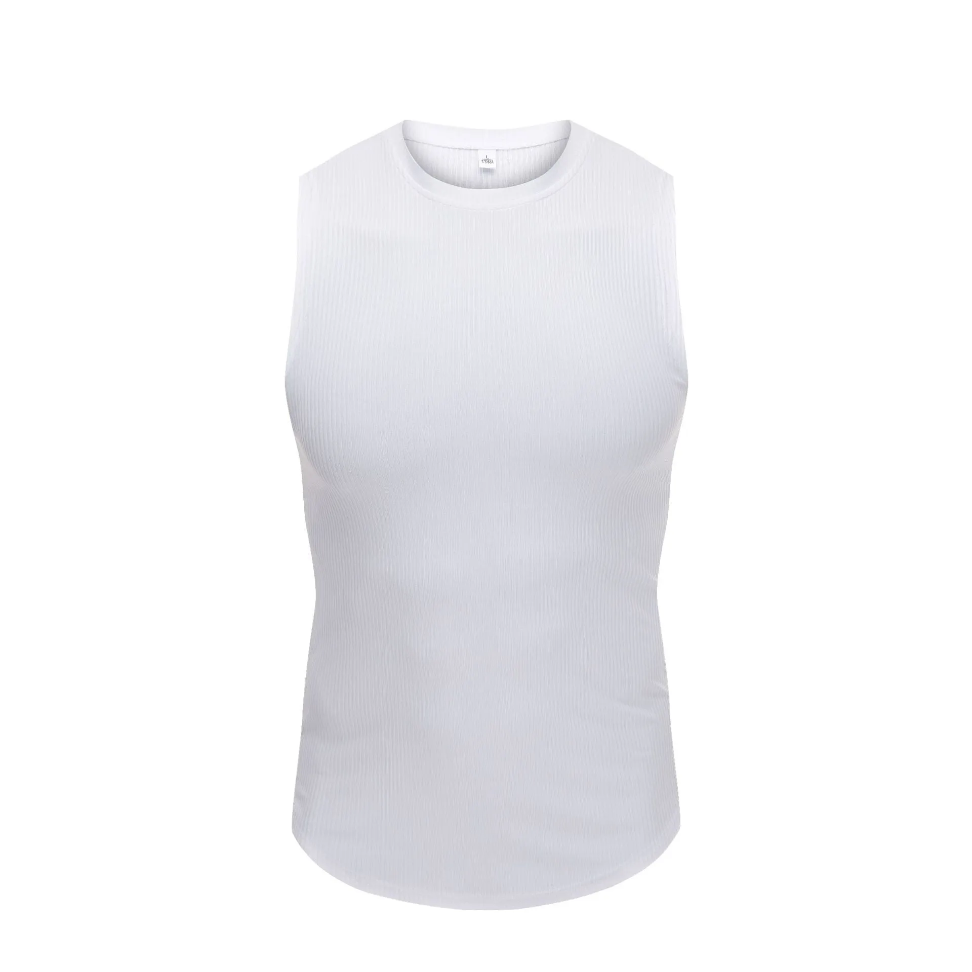 Wide Shoulder Bottoming Sleeveless Thread Vest For Men