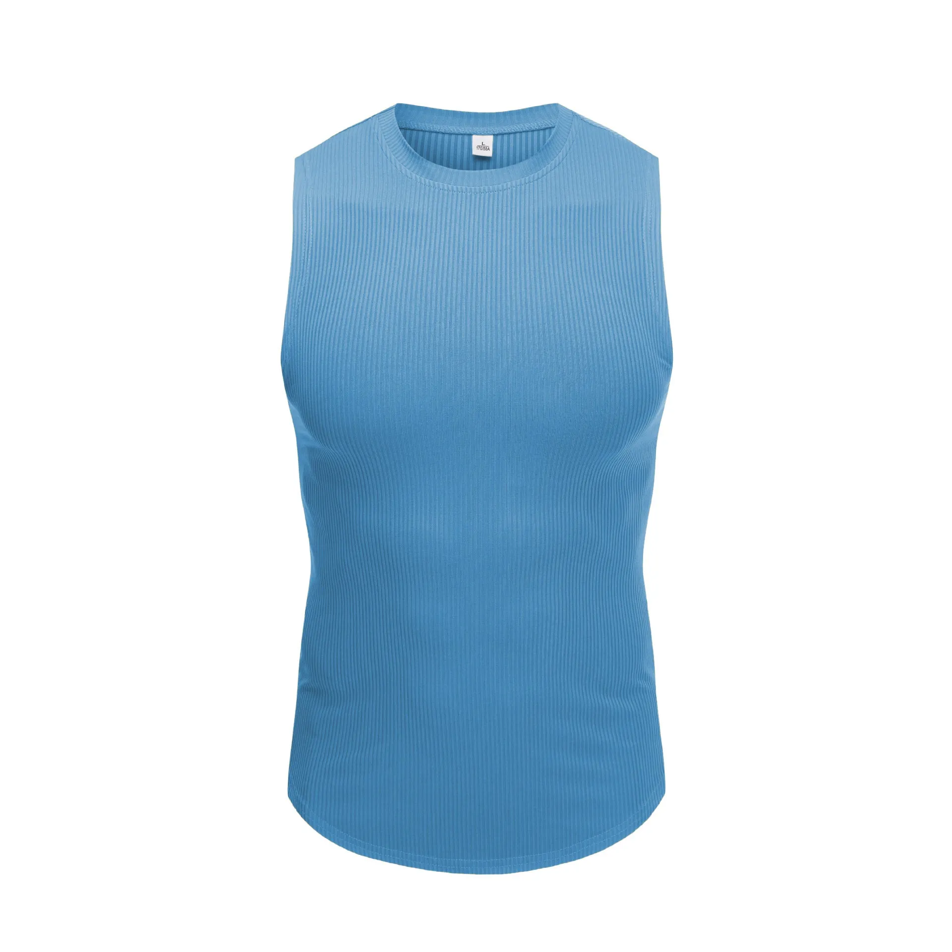 Wide Shoulder Bottoming Sleeveless Thread Vest For Men