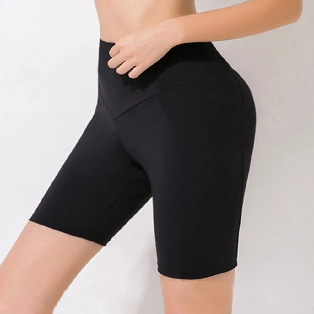 Women Cycling Shorts High Waist Sports Shorts Biker Fitness Woman Workout Gym Bicycle Shorts Camouflage Leopard Print Tie Dye